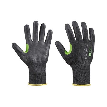 Honeywell 582-24-0513B-8M 13 Gauge A4-D Micro-Foam Coreshield Glove; Black; Medium - Size 8 582-24-0513B/8M